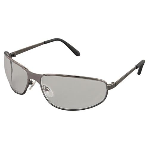 Uvex Gunmetal Frame Clear Hard Coat Lens Uvex Tomcat Eyewear