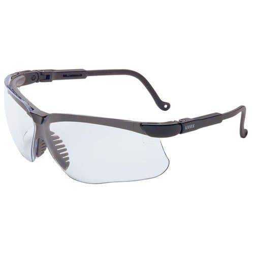 Uvex Black Frame Clear Lens Genesis Eyewear