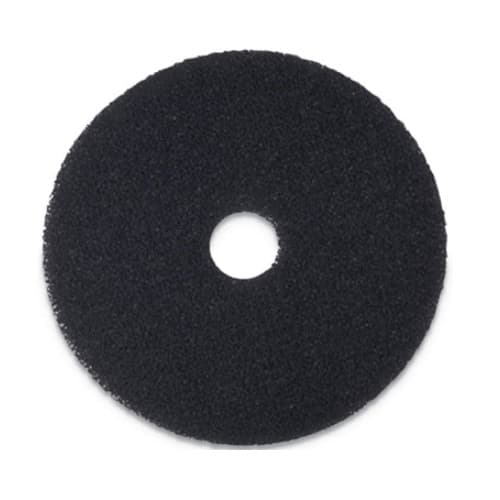 Boardwalk Black Standard 14 in. Round Stripping Floor Pads