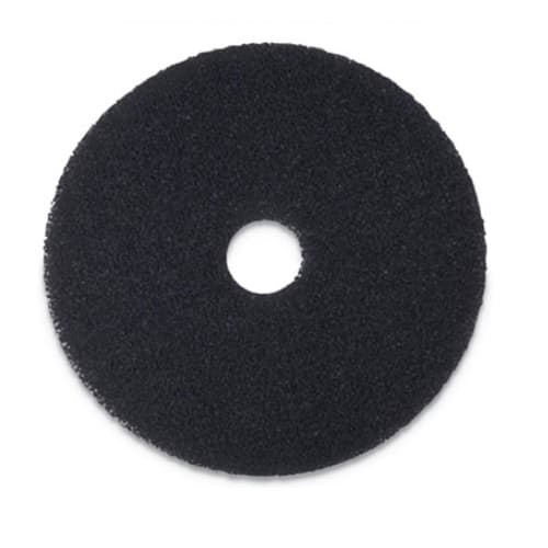 Boardwalk Black Standard 15 in. Round Stripping Floor Pads