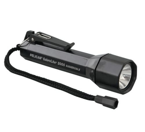 Pelican Super Sabrelite Prof Flashlight w/ Laser Spot Xenon Lamp, Orange