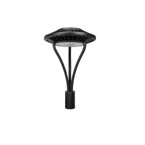 NovaLux 40W LED Post Top Light, 175W HID Retrofit, 5004 lm, 120V-277V, 5000K, Black