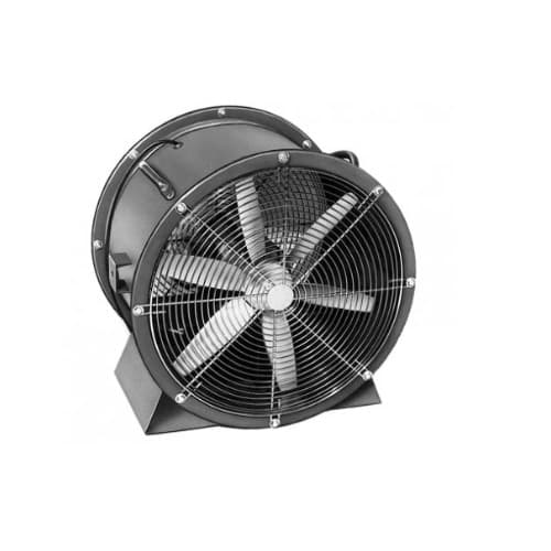 Qmark Heater Direct Drive Cooling Fan, Low-Stand, 18" Fan Blade, 1/4 HP, 115/230V