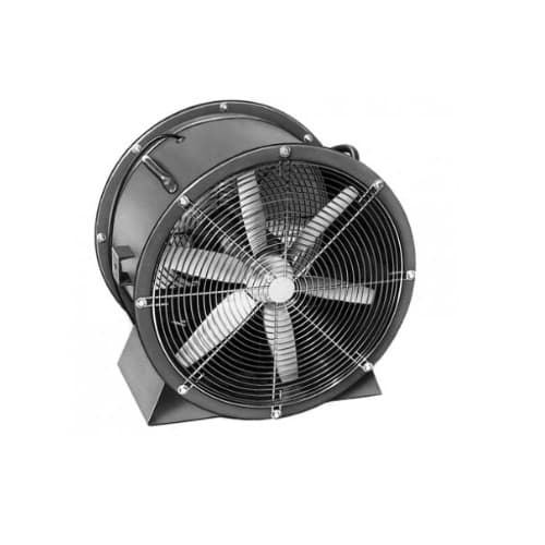 Qmark Heater 24in Direct Drive Cooling Fan, Low Stand, 3 Ph, 3/4 HP, 7000CFM