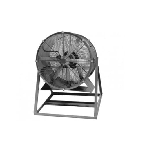 Qmark Heater 24in Direct Drive Cooling Fan, Medium Stand, 3 Ph, 3/4 HP, 7000CFM