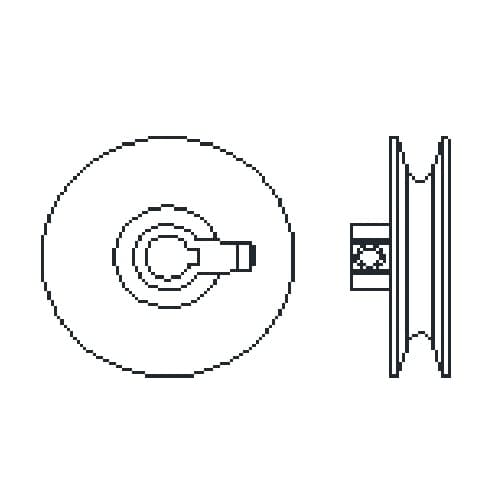 Qmark Heater 3-in Pulley Motor for MVB, IDF, and BE Series Fan