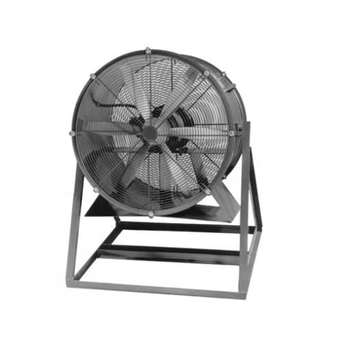 Qmark Heater 36in Direct-Drive Cooling Fan w/Explosion-Proof Motor, Med. Stand, 1.5 HP, 3 Ph, 14850CFM