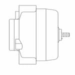 Qmark Heater Replacement Motor for MUH-21, MUH-81, MUH-35, & QPH4A Model Heaters