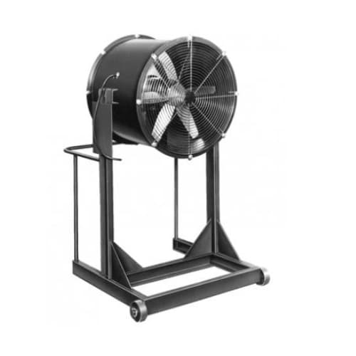 Qmark Heater 42in Direct-Drive Cooling Fan w/Explosion-Proof Motor, High Stand, 5 HP, 3 Ph, 27000CFM
