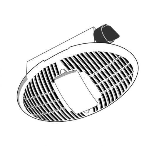 Qmark Heater Replacement Reflector Assembly for MM728NL Bathroom Fans