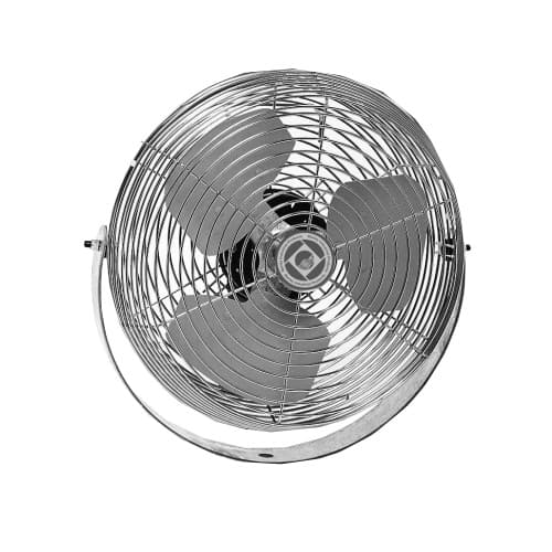 Qmark Heater 12-in Utility Floor Fan, 1550-2650 CFM, 1.2 Amp, 1/5 HP, 3-Speed