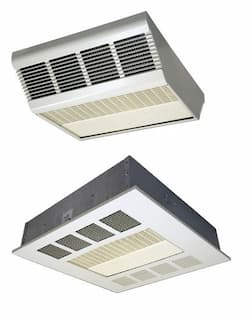 Qmark Heater 4kW 208V Commercial Downflow Ceiling Heater Section, Navajo White