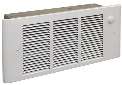 Qmark Heater Up to 1500W at 120V Complete Fan-Forced Wall Heater with Thermoset White