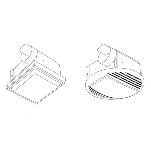 Qmark Heater Replacement Motor for A664IC & MM664IC Bath Fans