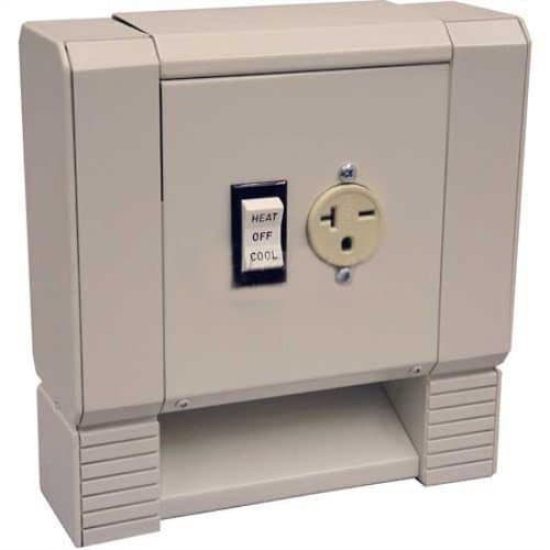 Qmark Heater 8 In Double Pole On/Off Switch w/ 15A Receptacle, Hydronic Baseboard Heater