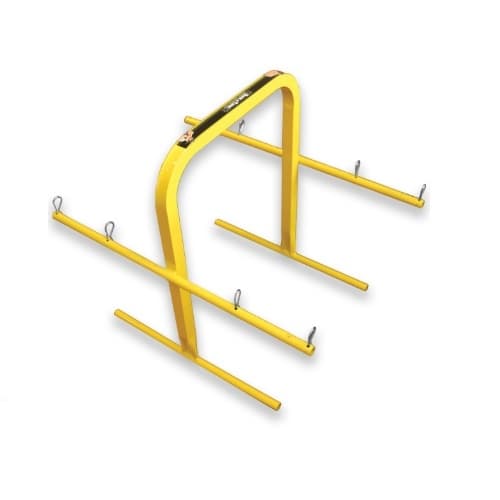 Rack-A-Tiers Wire Spool Hand Cart, Yellow