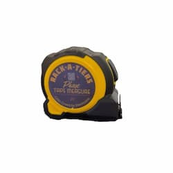 Rack-A-Tiers 25-ft Phase Color Coded Electrician's Tape Measure