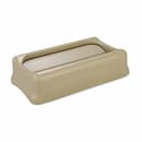 Rubbermaid Slim Jim Swing Top Lid, Rectangular, Beige