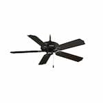 Royal Pacific 52-in 56W Sunset Ceiling Fan, 5-Matte Black Blades, Matte Black