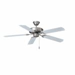 Royal Pacific 52-in 50W Desert Moon Ceiling Fan, 5-White Blades, Nickel