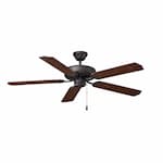 Royal Pacific 52-in 50W Desert Moon Ceiling Fan, 5-Walnut Blades, Bronze