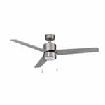 Royal Pacific 52-in 50W Aldea III Ceiling Fan w/ LED Kit, 3-Nickel Blades, Nickel