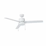 Royal Pacific 52-in 50W Aldea III Ceiling Fan w/ LED Kit, 3-White Blades, White