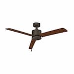 Royal Pacific 52-in 50W Aldea III Ceiling Fan, 3-Walnut Blades, Bronze