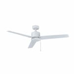 Royal Pacific 52-in 50W Aldea III Ceiling Fan, 3-White Blades, White