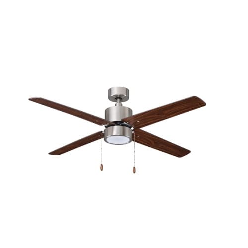 Royal Pacific 52-in 50W Aldea IV Ceiling Fan w/ LED, 4-Matte BLK Blade, Matte BLK