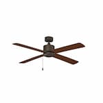 Royal Pacific 52-in 50W Aldea IV Ceiling Fan, 4-Walnut Blades, Oil Rubbed Bronze