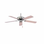 Royal Pacific 52-in 39W Royal Star Ceiling Fan, 5-Maple Blades, Brushed Nickel
