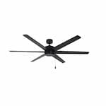 Royal Pacific 60-in 70W Aldea X Ceiling Fan, 6-Black Blades, Black