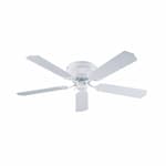 Royal Pacific 52-in 47W Royal Knight Hugger Ceiling Fan, 5-White Blades, White