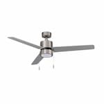 Royal Pacific 52-in 57W Aldea II Ceiling Fan w/ LED Kit, 3-Nickel Blades, Nickel