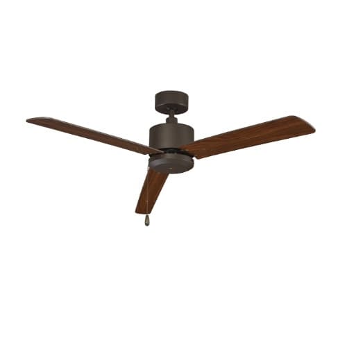 Royal Pacific 52-in 57W Aldea II Ceiling Fan, 3-Walnut Blades, Oil Rubbed Bronze