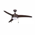 Royal Pacific 50-in 57W Contempo I Ceiling Fan w/ E26 Kit, 3-Bronze Blades, Bronze