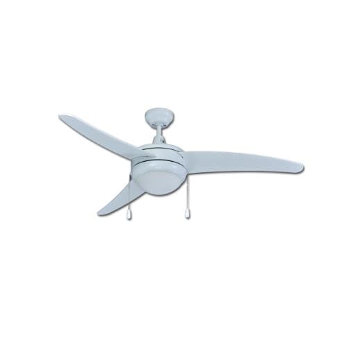 Royal Pacific 50-in 57W Contempo I Ceiling Fan w/ E26 Kit, 3-White Blades, White