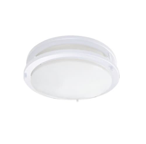 Royal Pacific 14-in 24W LED Ceiling Mount Fixture w/ Backup, 120V, 3000K, White