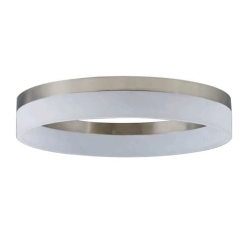 Royal Pacific 15-in 25W Edge-Lit LED Ribbon, 1450 lm, 120V, 3000K, Brushed Nickel