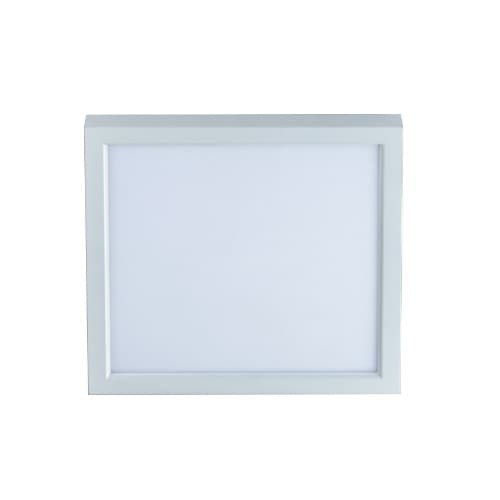 Royal Pacific 11-in 15W LED Flush Mount, Square, 988 lm, 120V, 3000K, White