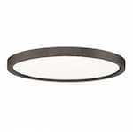 Royal Pacific 13-in 20W LED Thin Profile Flush Mount, 120V, 4000K, Oil Rubbed Bronze