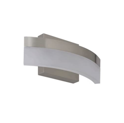 Royal Pacific 10-in 9W Edge-Lit LED Ribbon, Curved, 120V, 3000K, Brushed Nickel