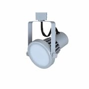 4-in 20W LED Track Light Head, H Track, 1300 lm, 120V, 3000K, White