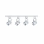 Royal Pacific 4-ft 32W Track Light Kit, J Type, 4-Head, 120V, 3000K, White