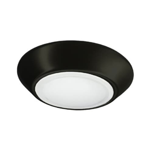 Royal Pacific 7-in 15W LED Disk Light w/ Flat Lens, 850 lm, 120V, 3000K, Black