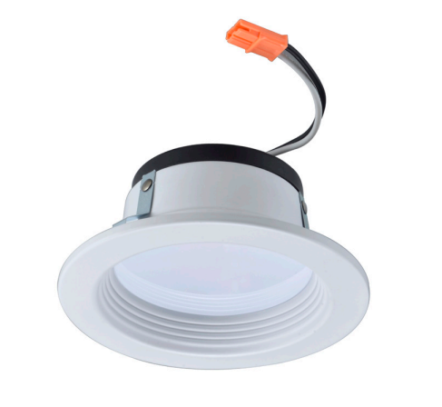 Royal Pacific 4-in 10W LED Baffle Recessed Trim, 650 lms, 120V, 4000K, White
