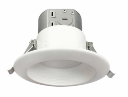 Royal Pacific 4-in 12.7W LED Retrofit J-Box Downlight, 805 lm, 120V, 3000K, White