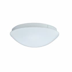 Royal Pacific 8-in Metal Light Kit Cover for Ceiling Fans, White