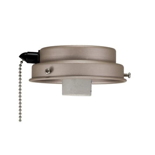 Royal Pacific 9.5W LED Ceiling Fan Light Fitter, E26, 1-Light, 120V, Brushed Pewter